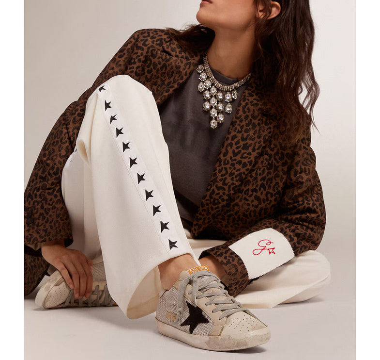 Golden Goose Women's Super Star in Leather with Black Star