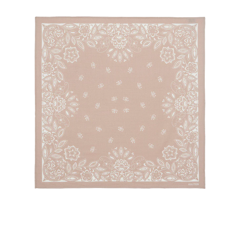KUJTEN Women's Large Bandana Helia Organic Beige
