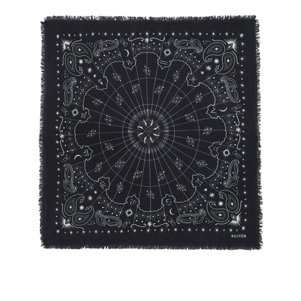 KUJTEN Women's Large Bandana Hachiko Astro Black