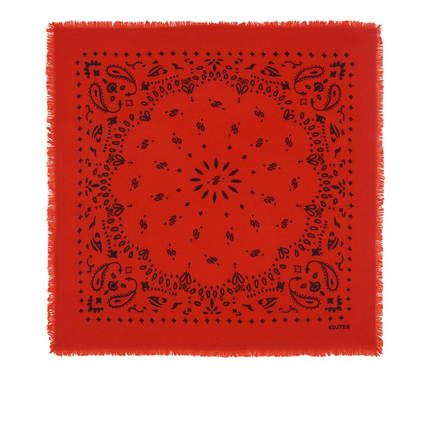 KUJTEN Women's Bandana Hachiko Red Orange