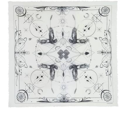 KUJTEN Women's Large Bandana Ellis White