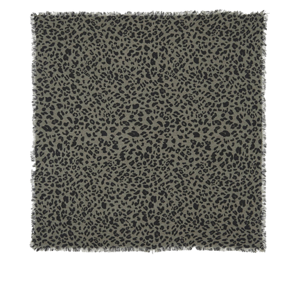 KUJTEN Women's Large Bandana Hachiko Leopard Marl Khaki