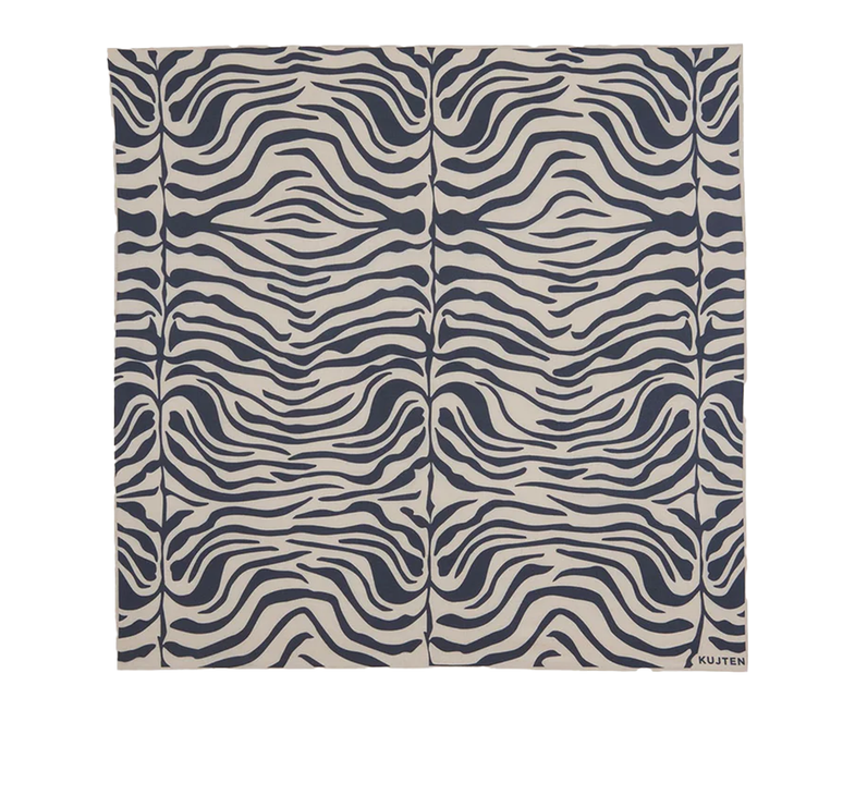 KUJTEN Women's Large Bandana Helia Zebra Organic Beige