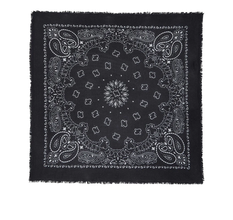 KUJTEN Women's Large Bandana Hachiko Black