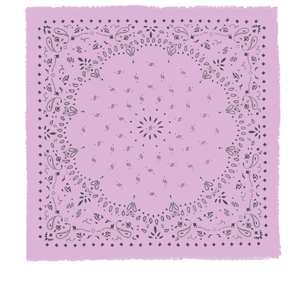 KUJTEN Women's Extra Large Bandana Effy Morning Pink