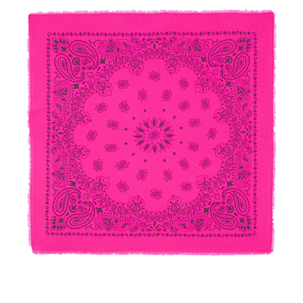 KUJTEN Women's Large Bandana Hachiko Bico Neon Pink
