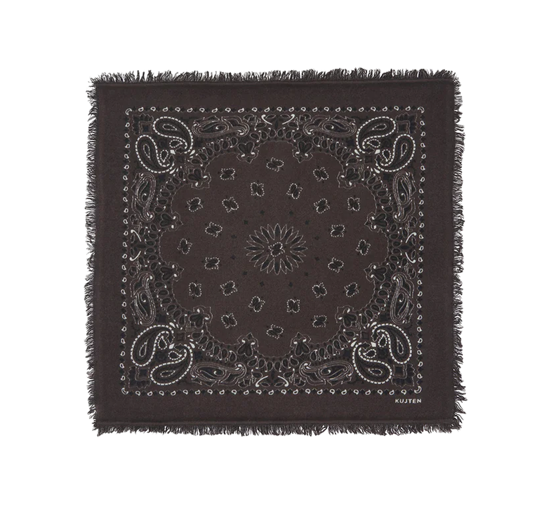 KUJTEN Women's Small Bandana Hachi Brown