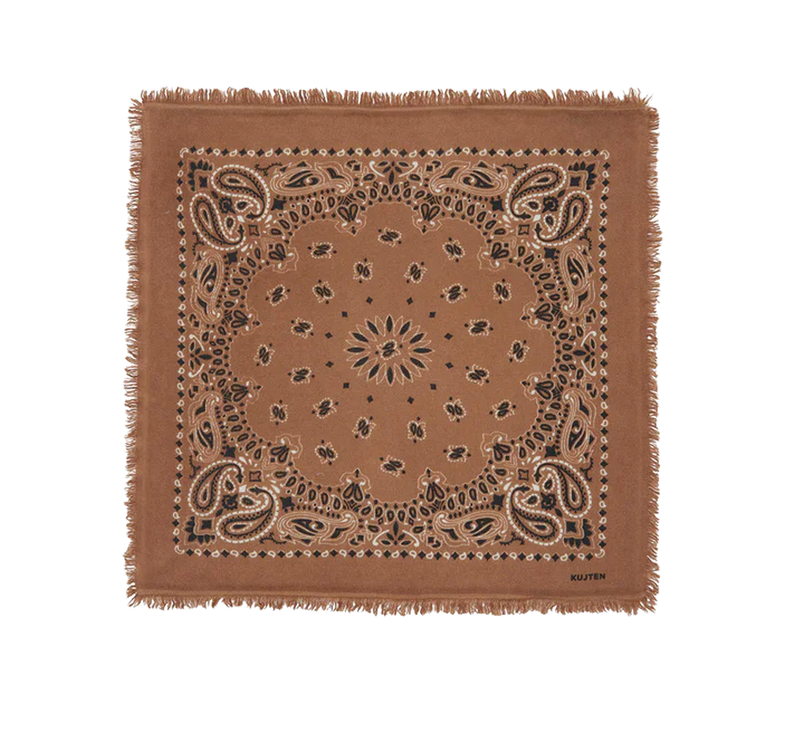 KUJTEN Women's Small Bandana Hachi Caramelo Brown