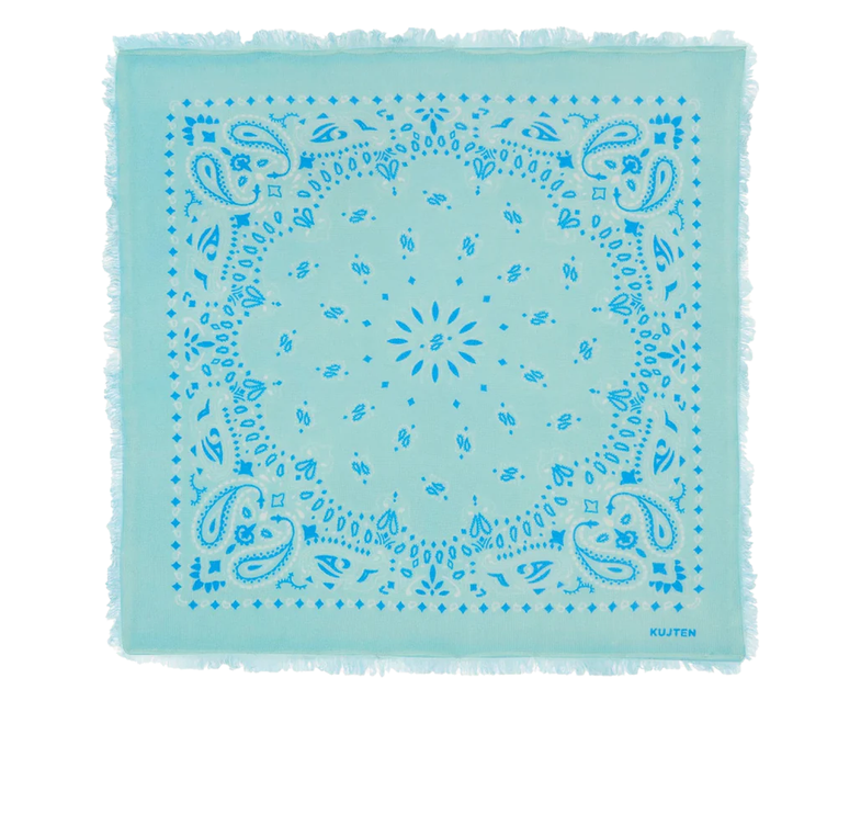 KUJTEN Women's Bandana Hachiko Blue Green