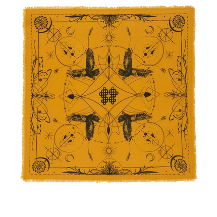KUJTEN Women's Large Bandana Hiloki Mango Yellow