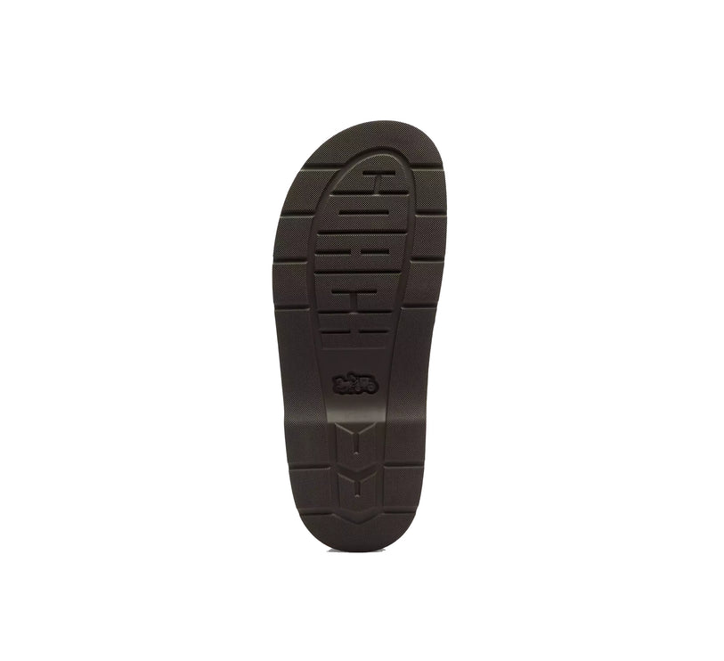 Coach Women's Sculpted C Fisherman Sandal Suede/Chocolate Brown