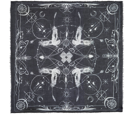 KUJTEN Women's Large Bandana Ellis Black