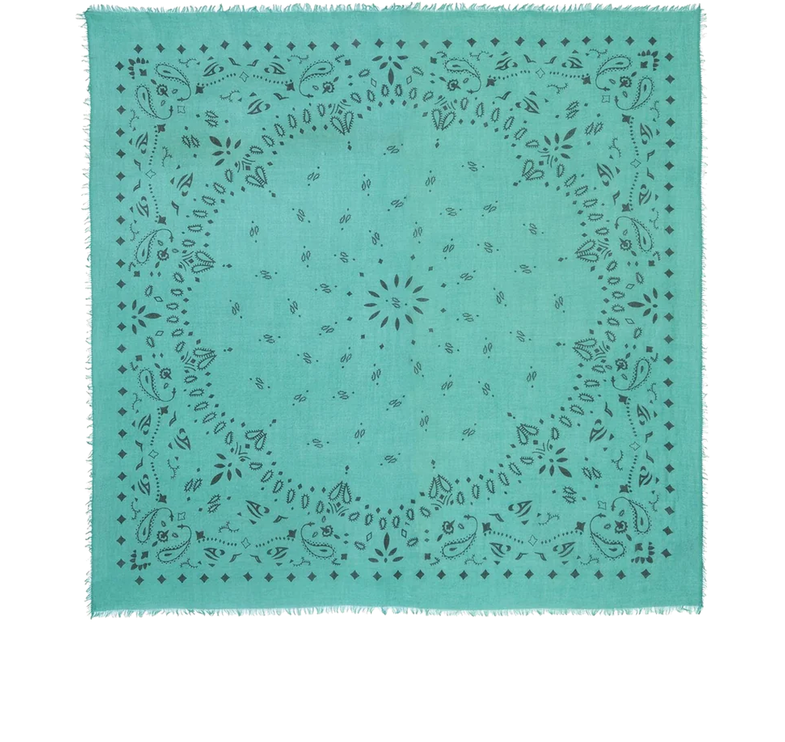 KUJTEN Women's Extra Large Bandana Effy Emerald Green