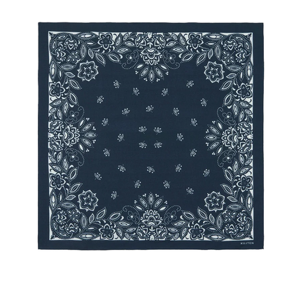 KUJTEN Women's Large Bandana Helia Dark Navy Blue