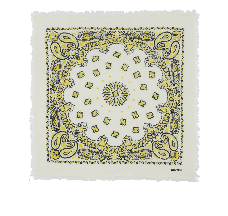 KUJTEN Women's Bandana Hachiko Yellow Black