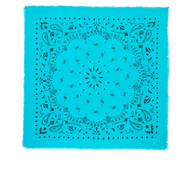 KUJTEN Women's Bandana Hachiko Turquoise Blue
