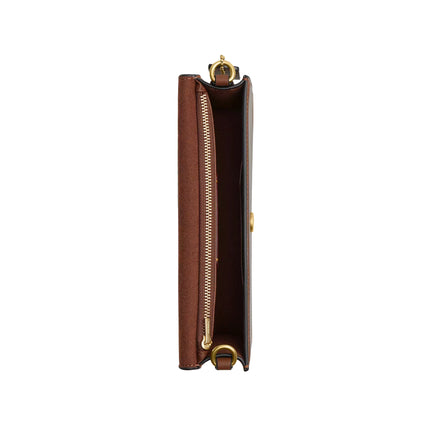 Coach Women's New York Elora Top Handle Crossbody Bag In Loved Leather Brass/Brown