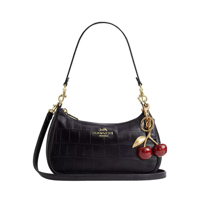 Coach Women's Soft Teri Shoulder Bag Gold/Black