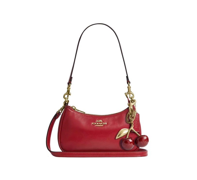 Coach Women's Soft Teri Mini Crossbody Bag Gold/Poppy