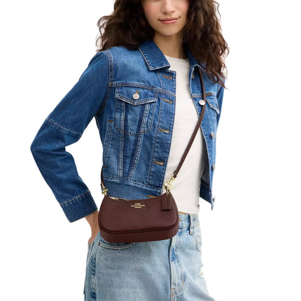 Coach Women's Teri Mini Crossbody Bag Gold/Maple