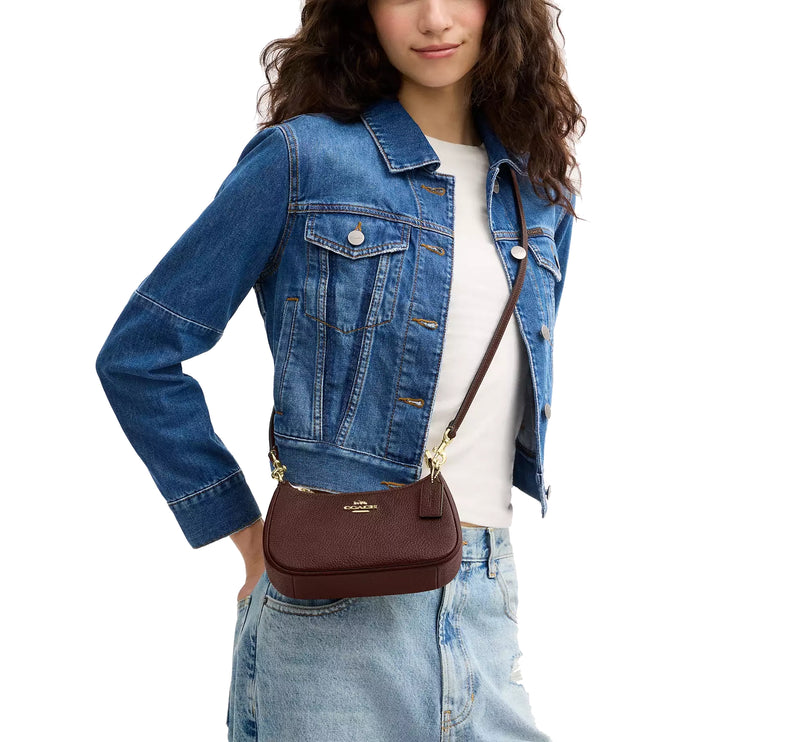 Coach Women's Teri Mini Crossbody Bag Gold/Maple