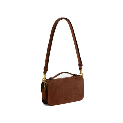 Coach Women's New York Elora Top Handle Crossbody Bag Brass/Warm Brown