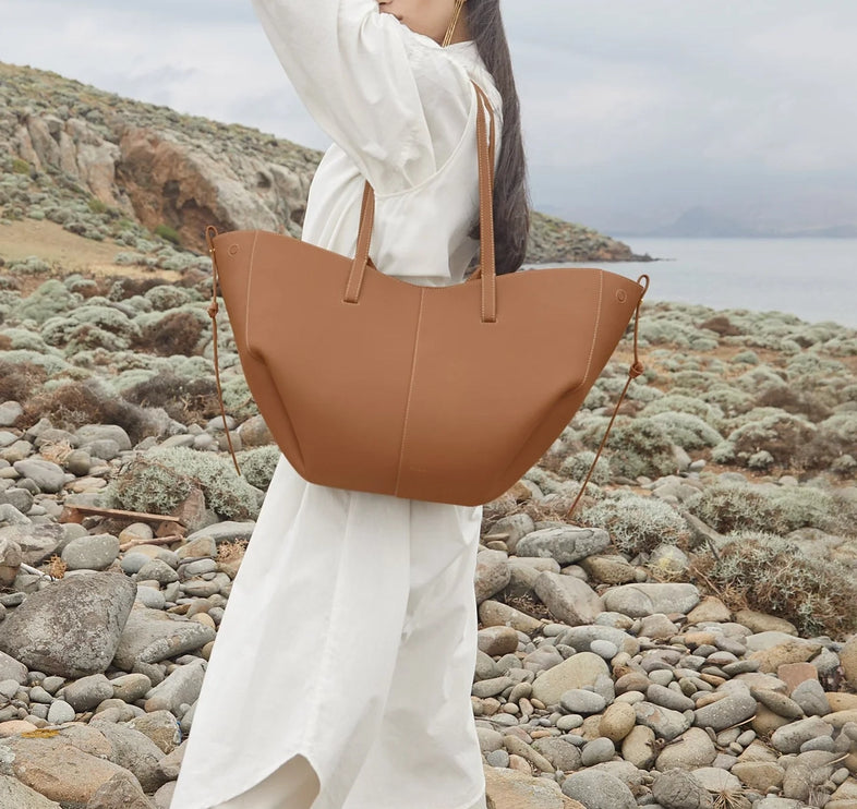 Polène Women's Cyme Edition Textured Sea Camel