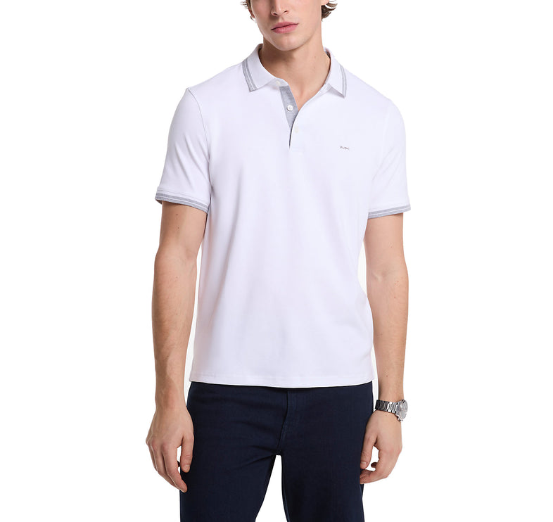 Michael Kors Men's Greenwich Cotton Polo Shirt White