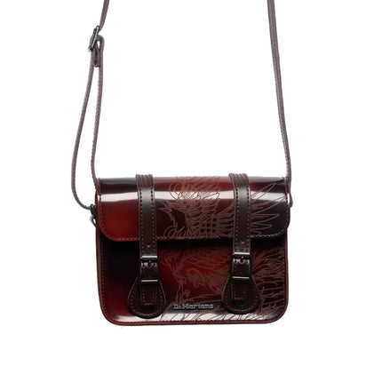 Dr. Martens 7 Inch Phoenix Arcadia Leather Satchel Cherry Red