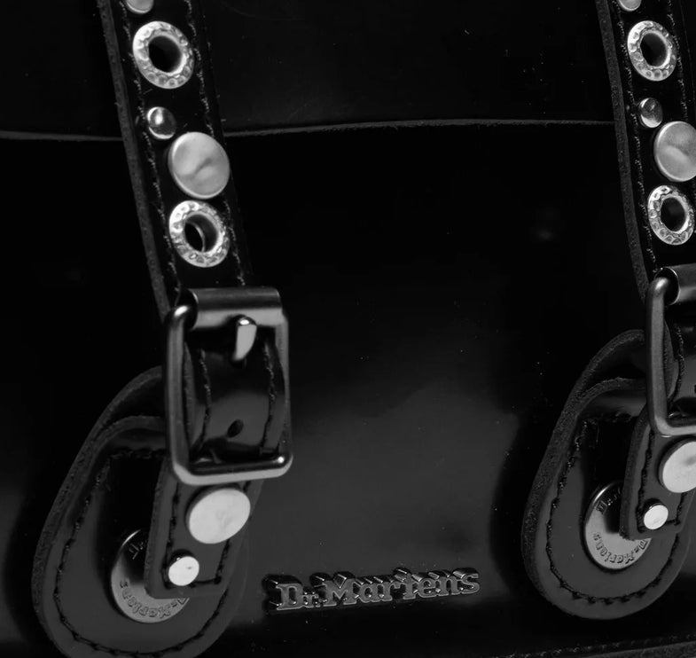 Dr. Martens 7 Inch Studded Lather Satchel Black