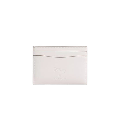 Coach Women's Disney X Coach Essential Card Case With Pluto Brass/Chalk Multi