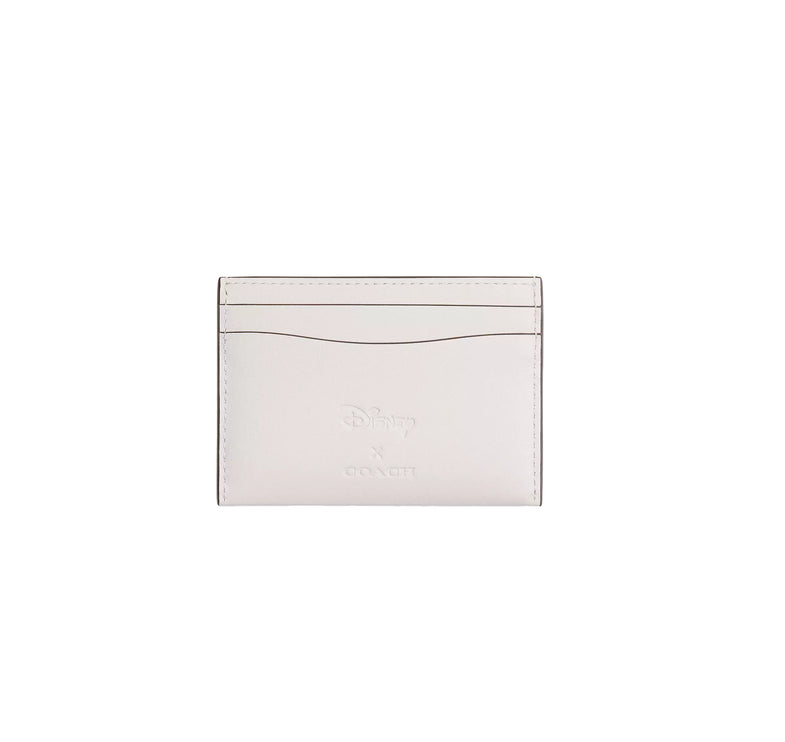 Coach Women's Disney X Coach Essential Card Case With Pluto Brass/Chalk Multi