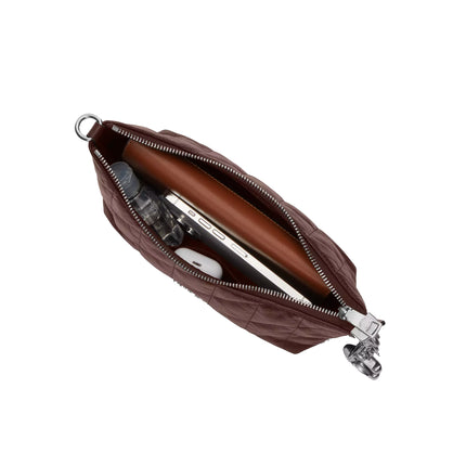 Coach Women's Caitlin Shoulder Bag With Quilting Silver/Maple