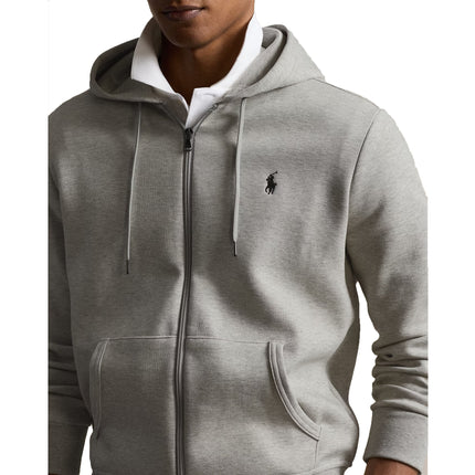 Polo Ralph Lauren Men's Double-Knit Full-Zip Hoodie Light Sport Heather