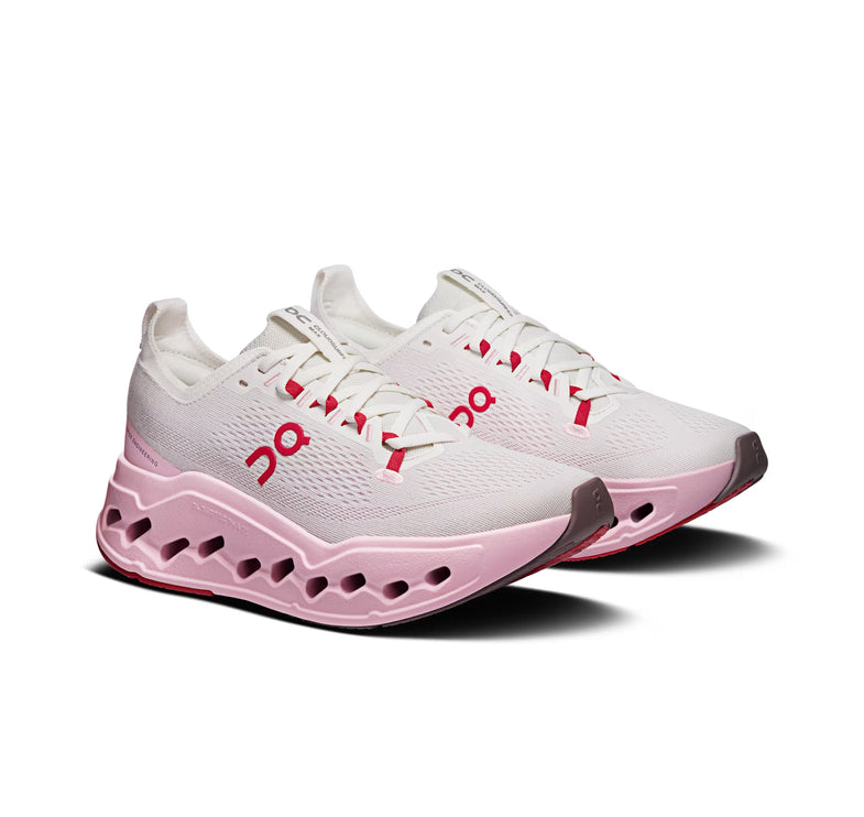 ON Women's Cloudsurfer Max Ivory/Peony
