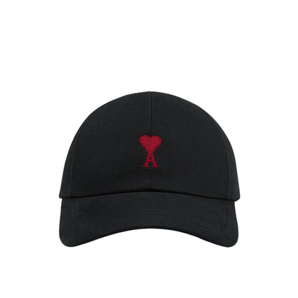 AMI Alexandre Mattiussi Unisex Ami De Coeur Embroidery Cap Black