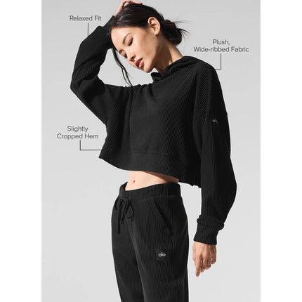 alo Women's Muse Hoodie Black