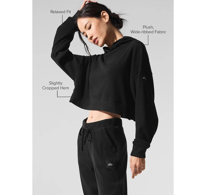 alo Women's Muse Hoodie Black