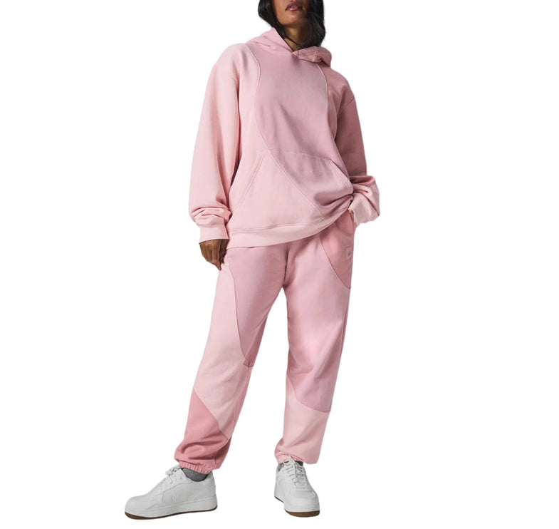 alo Women's Make Waves Hoodie Sunset Pink Tonal