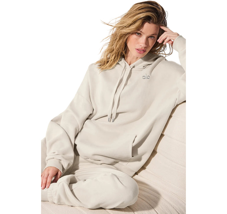 alo Women's Accolade Hoodie Bone