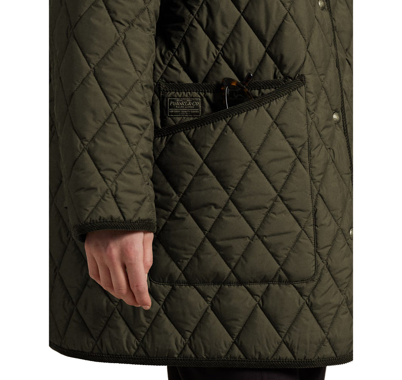 Polo Ralph Lauren Women's Quilted Barn Jacket Ranger Green