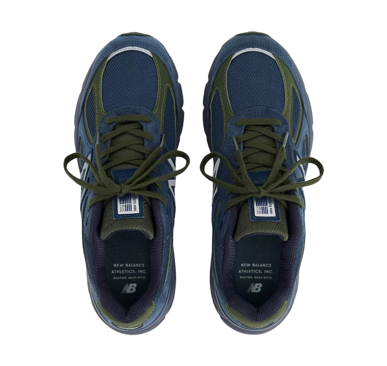 New Balance Made in USA 990v4 NB Navy with Meteorite and Kombu U990BG4