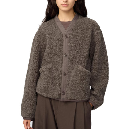 Uniqlo Women's Fleece Short Jacket 18 Wine