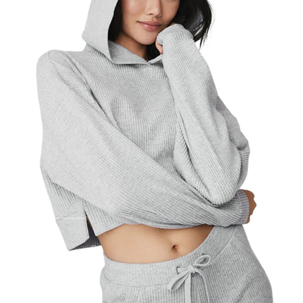 alo Women's Muse Hoodie Athletic Heather Grey
