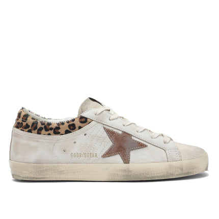 Golden Goose Women's Super Star Beige Sneaker with Pony Hair