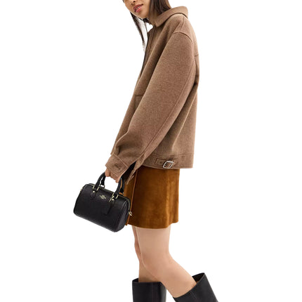 Coach Women's Mini Rowan Crossbody Bag In Signature Leather Gold/Black