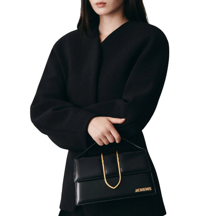 Jacquemus Women's Les Classiques The Large Bambino with Metallic Logo Black/Gold