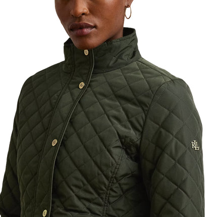 Polo Ralph Lauren Women's Diamond-Quilted Mockneck Jacket Litchfield Loden