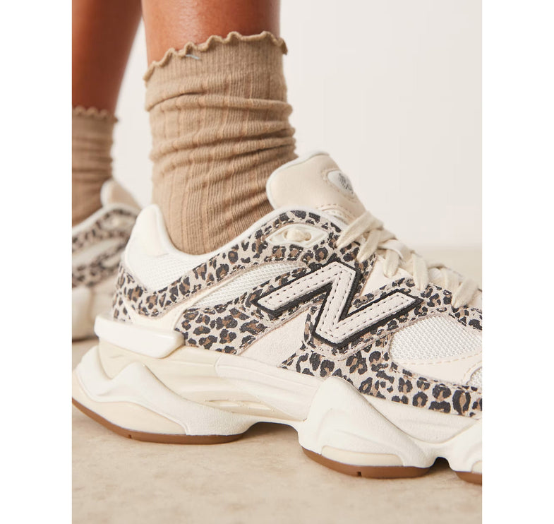 New Balance 9060 Beige Brown with Leopard Print U9060ALP