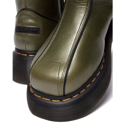 Dr. Martens Women's Buzz Hi Eclipse Leather Boots Olive Green